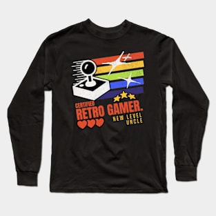 New Level Uncle Retro Gamer Long Sleeve T-Shirt